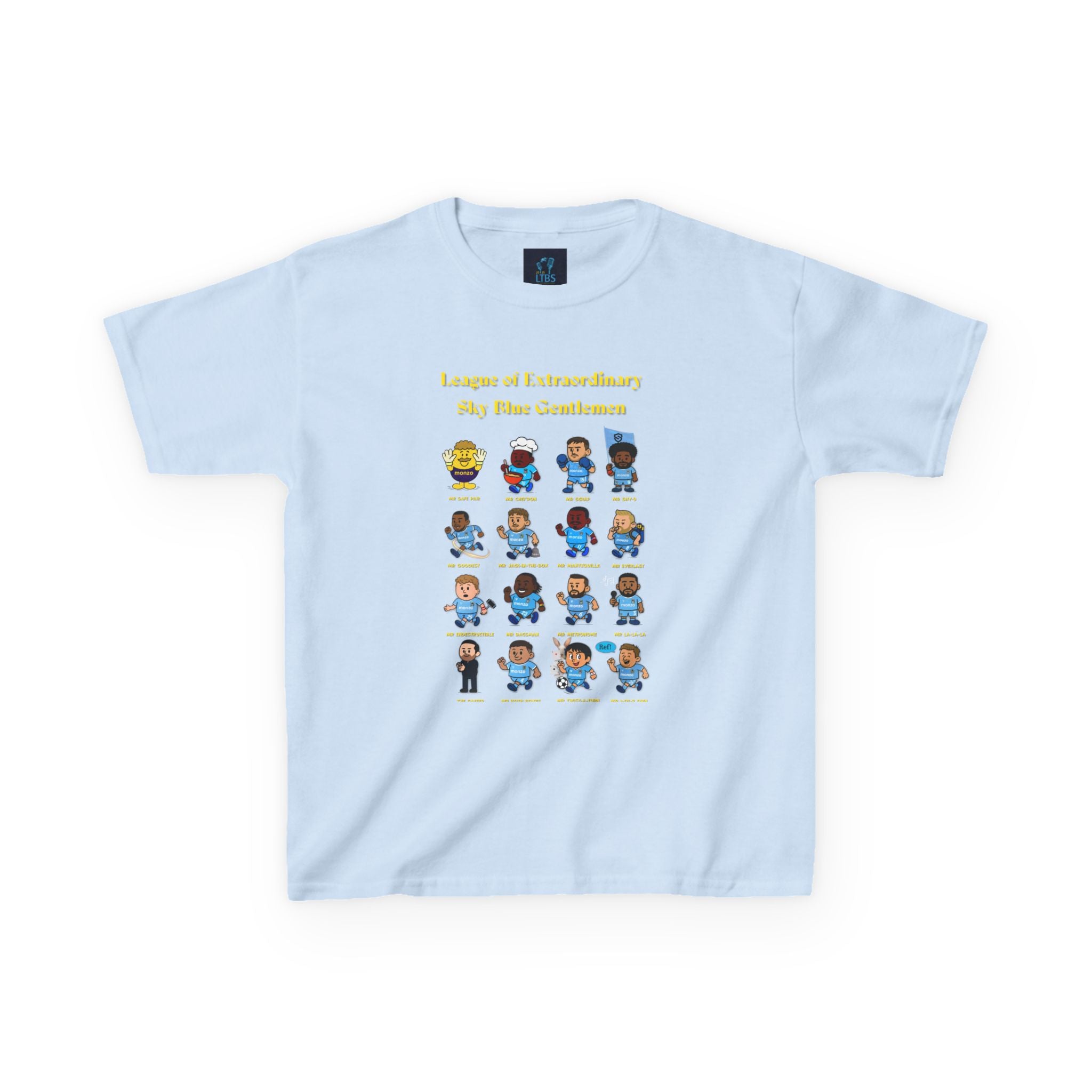 League of Extraordinary Sky Blue Gentlemen Tee