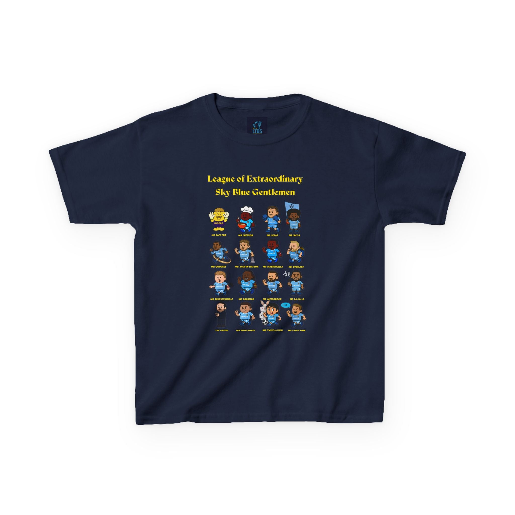 League of Extraordinary Sky Blue Gentlemen Tee