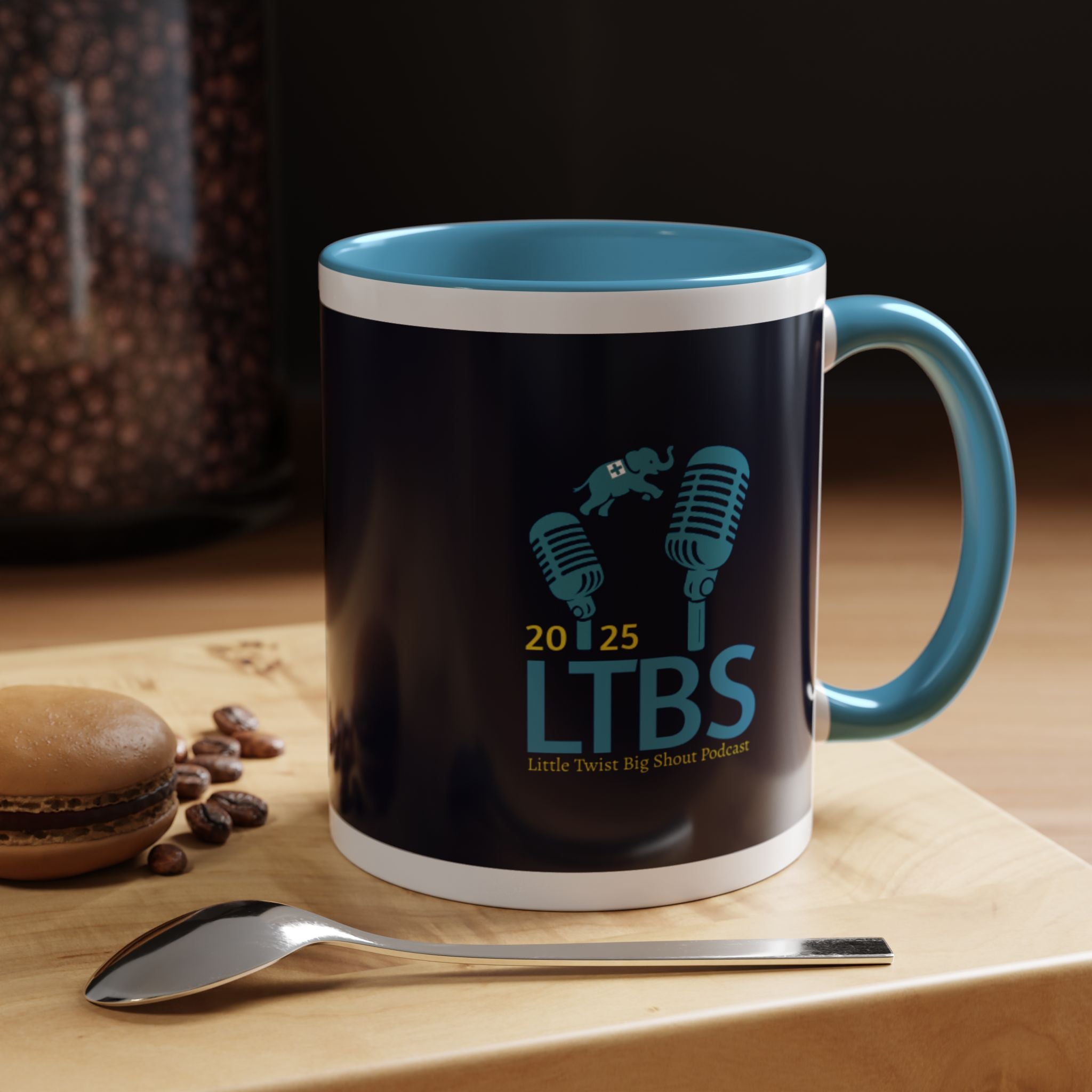 Little Twist Big Shout Accent Coffee Mug — 11/15oz